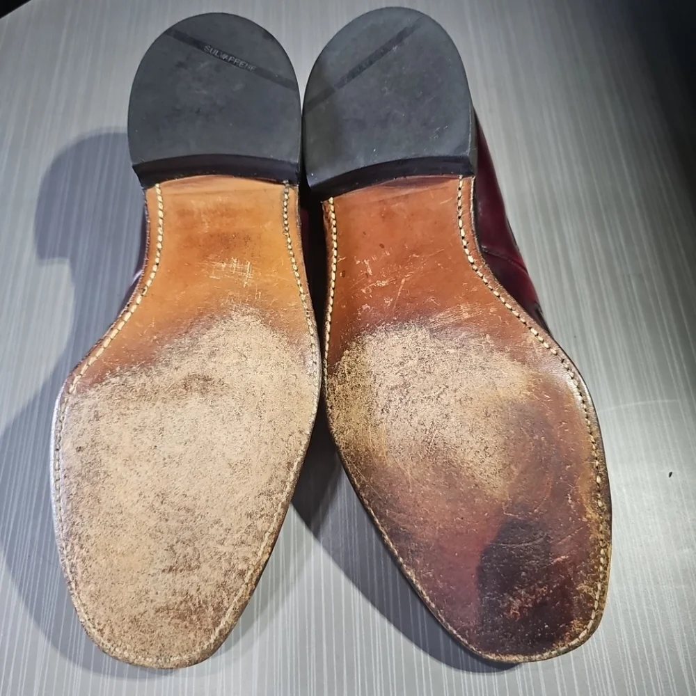 Johnston & Murphy Aristocraft Cordovan/Burgundy Tassel‎ Loafers Men's Size 8.5